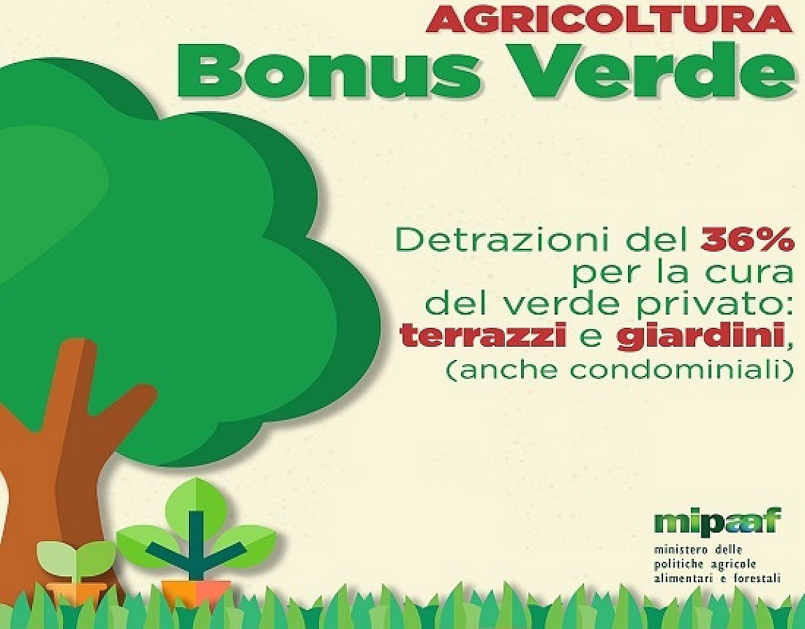 Bonus verde 2021 possibile effettuare i pagamenti anche con mezzi
