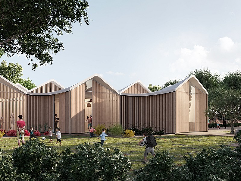 Corte degli Ulivi_Mosciano_render esterno 2 - (c) LAP architettura